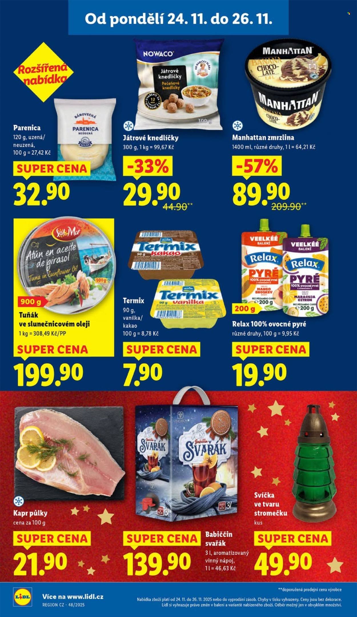LIDL leták - Od pondělí 24.11.2025 (2025-11-24 - 2025-11-26)