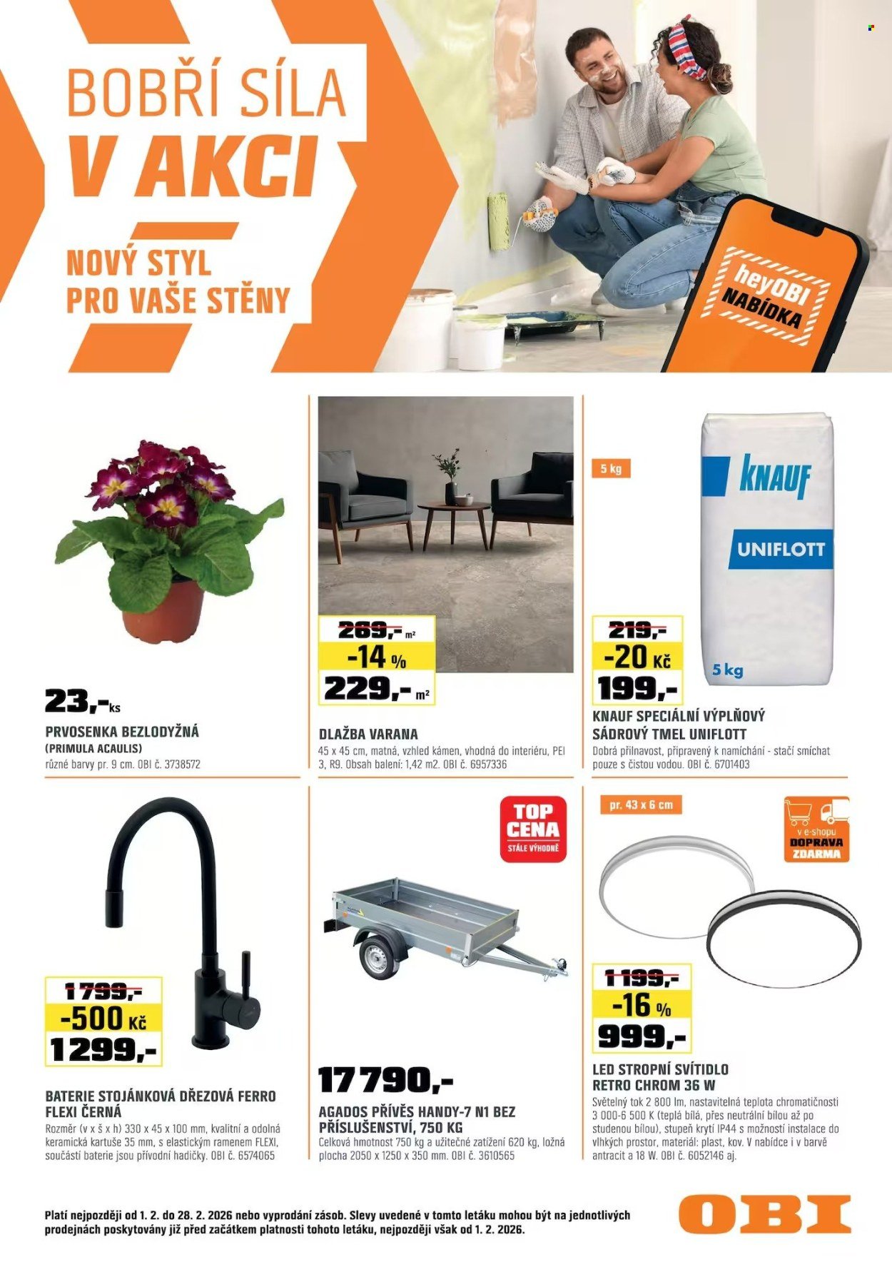 OBI leták - Bobří síla v akci (2026-02-01 - 2026-02-28)