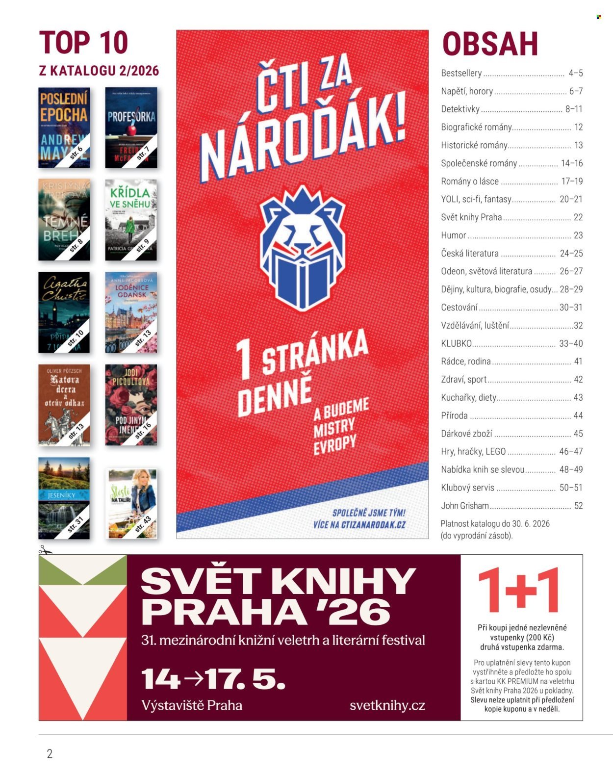 KNIŽNÍ KLUB leták - Od pátku 1.5.2026 (2026-05-01 - 2026-06-30)