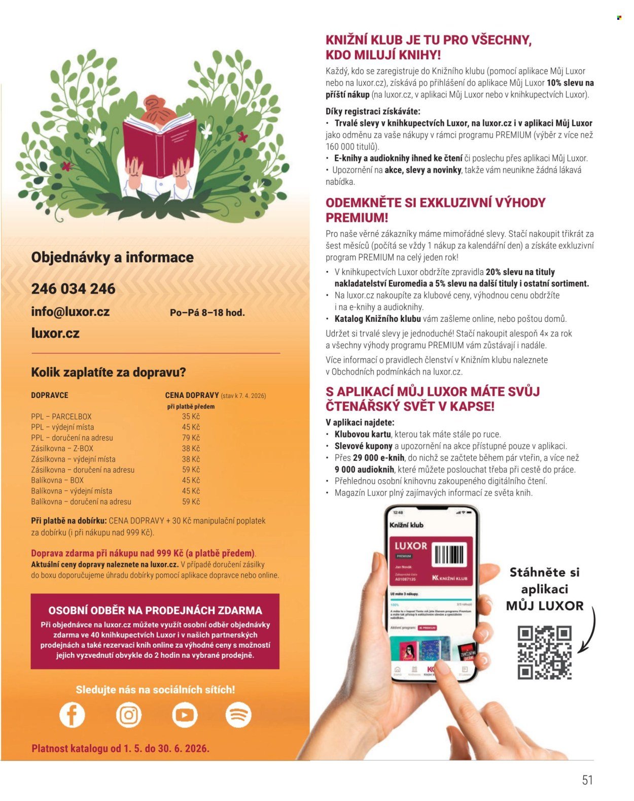 KNIŽNÍ KLUB leták - Od pátku 1.5.2026 (2026-05-01 - 2026-06-30)