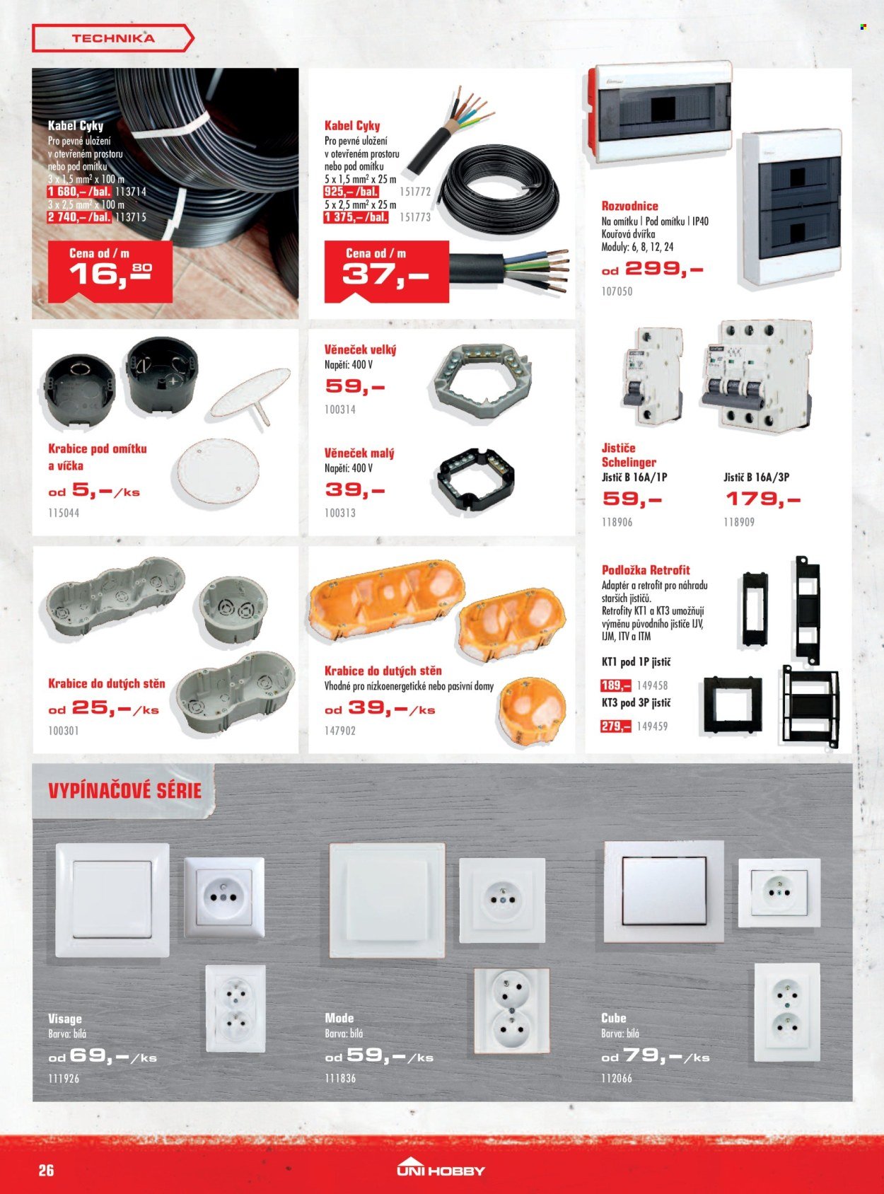 UNI HOBBY leták - Můj dům můj trůn (2026-01-08 - 2026-01-25)