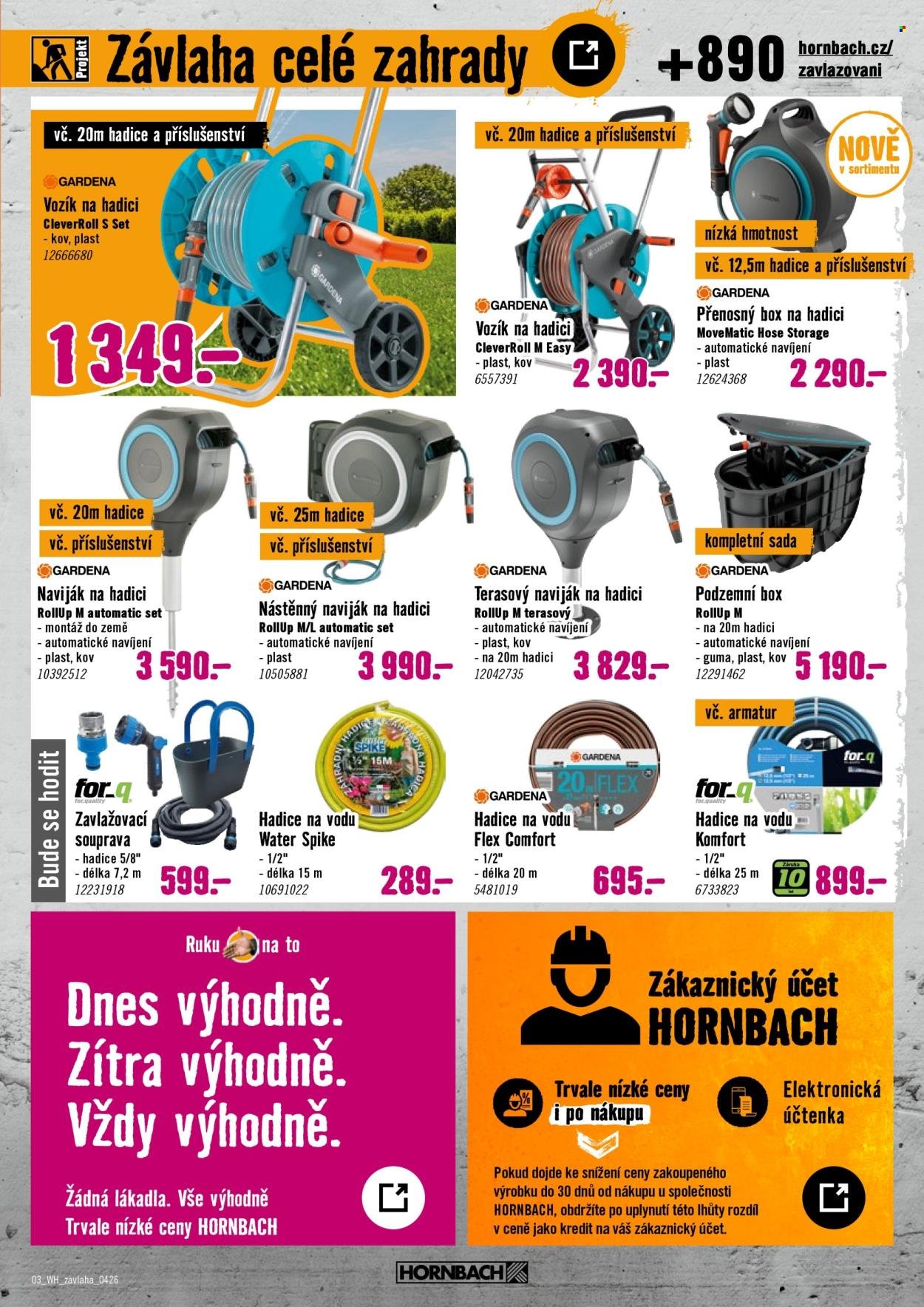 HORNBACH leták - Váš další projekt - Zavlažování (2026-04-08 - 2026-04-22)