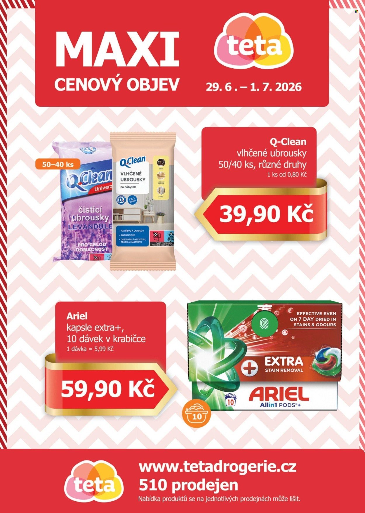 TETA DROGERIE leták - Maxi cenový objev