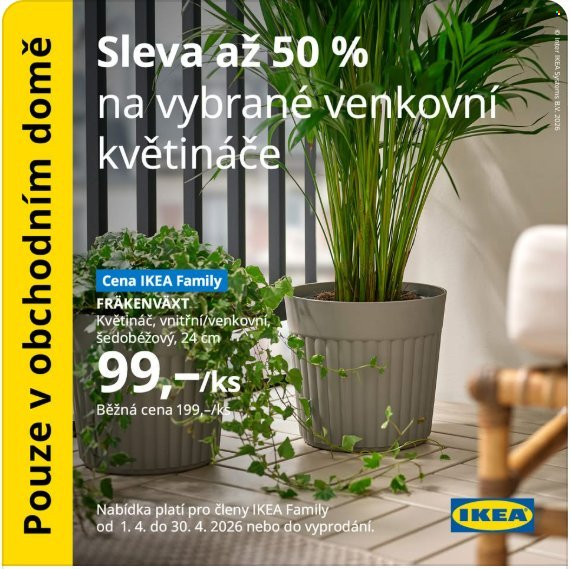 IKEA leták - Od středy 1.4.2026 (2026-04-01 - 2026-04-30)