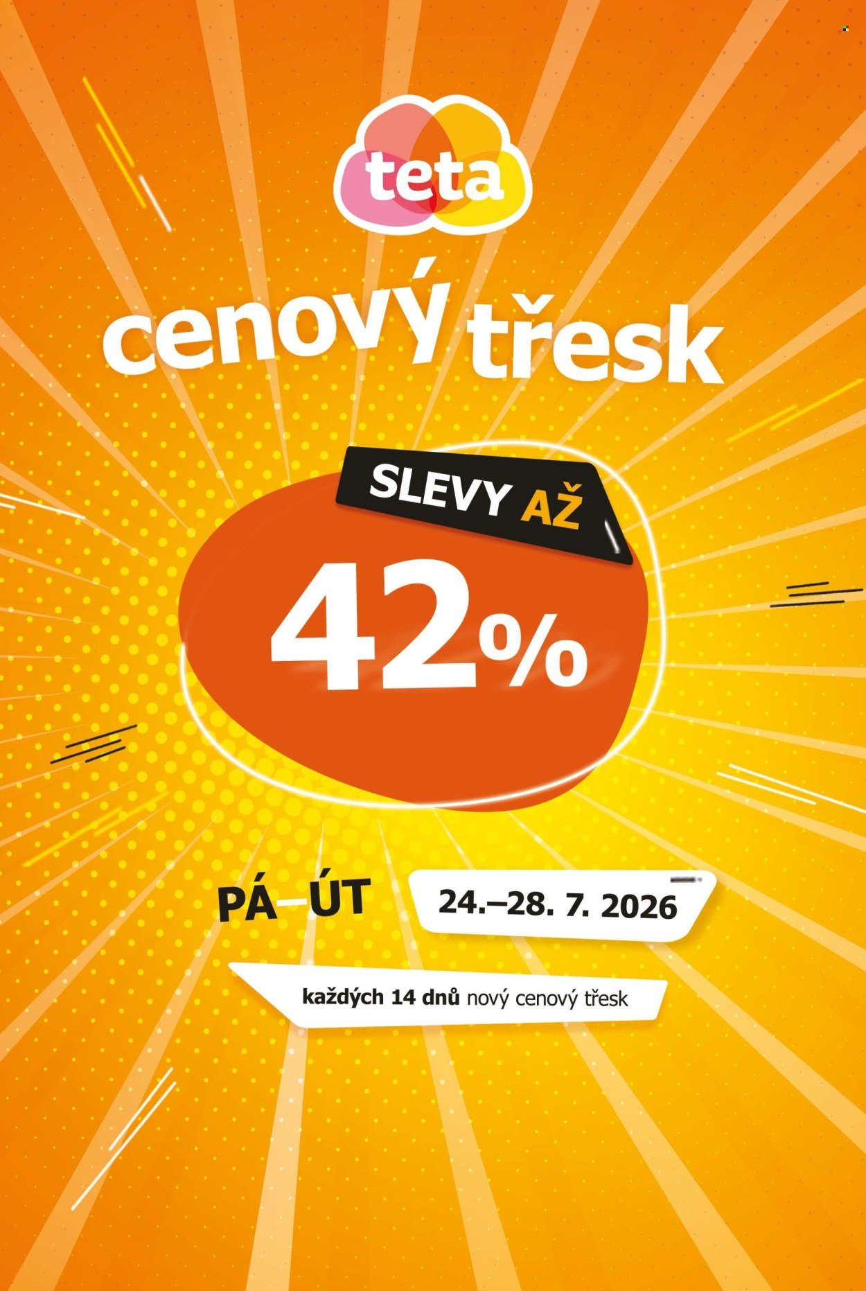 TETA DROGERIE leták - Cenový třesk