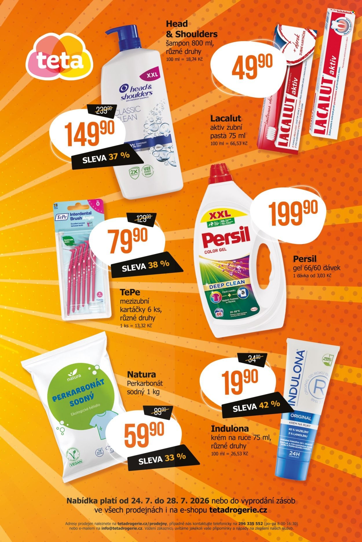 TETA DROGERIE leták - Cenový třesk