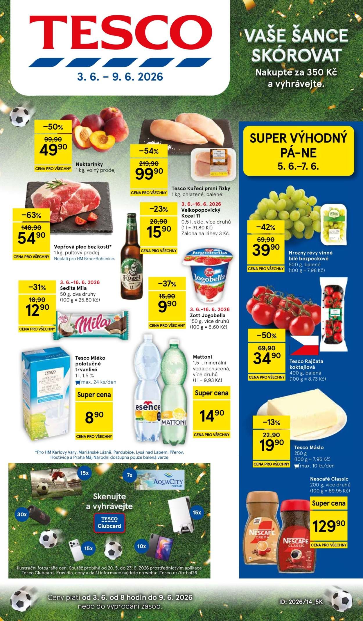 TESCO leták - Vaše šance skórovat