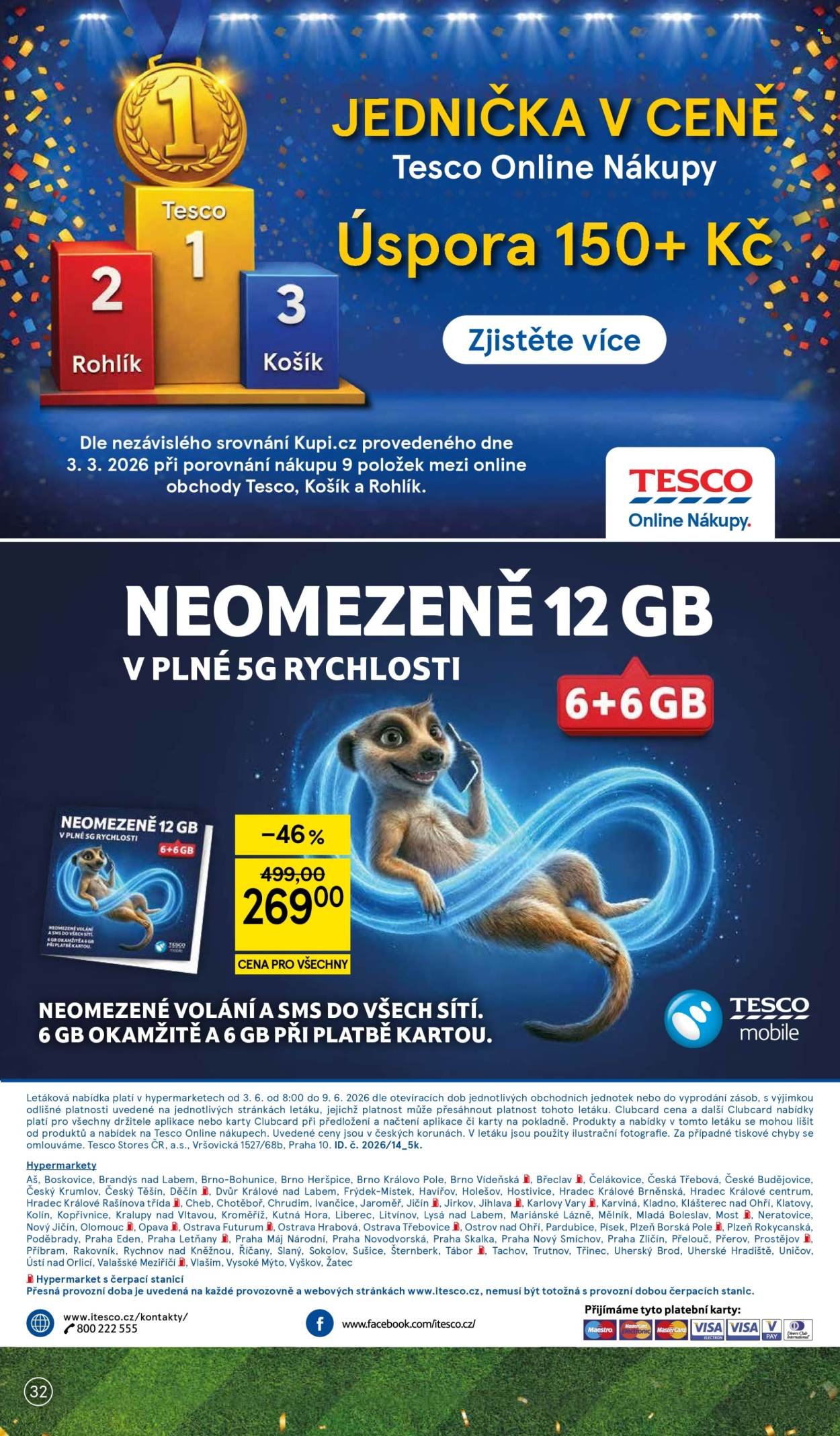 TESCO leták - Vaše šance skórovat
