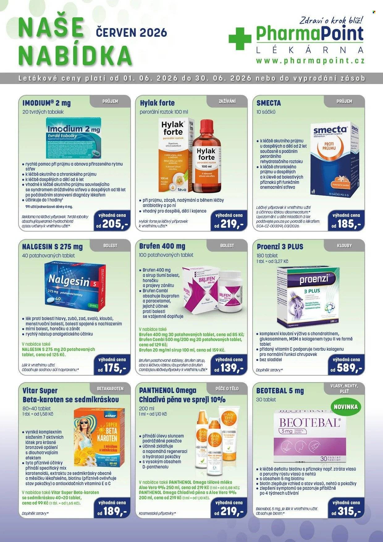 PHARMAPOINT leták - Naše nabídka