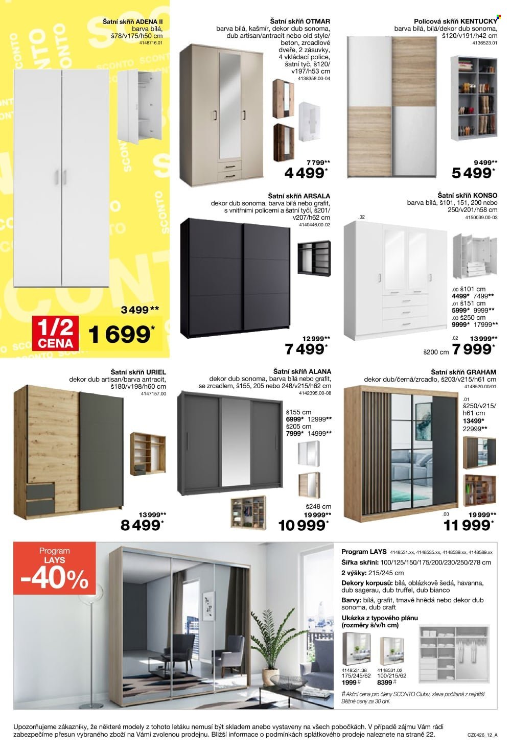 SCONTO NÁBYTEK leták - Kuchyně za polovinu! (2026-03-04 - 2026-03-24)