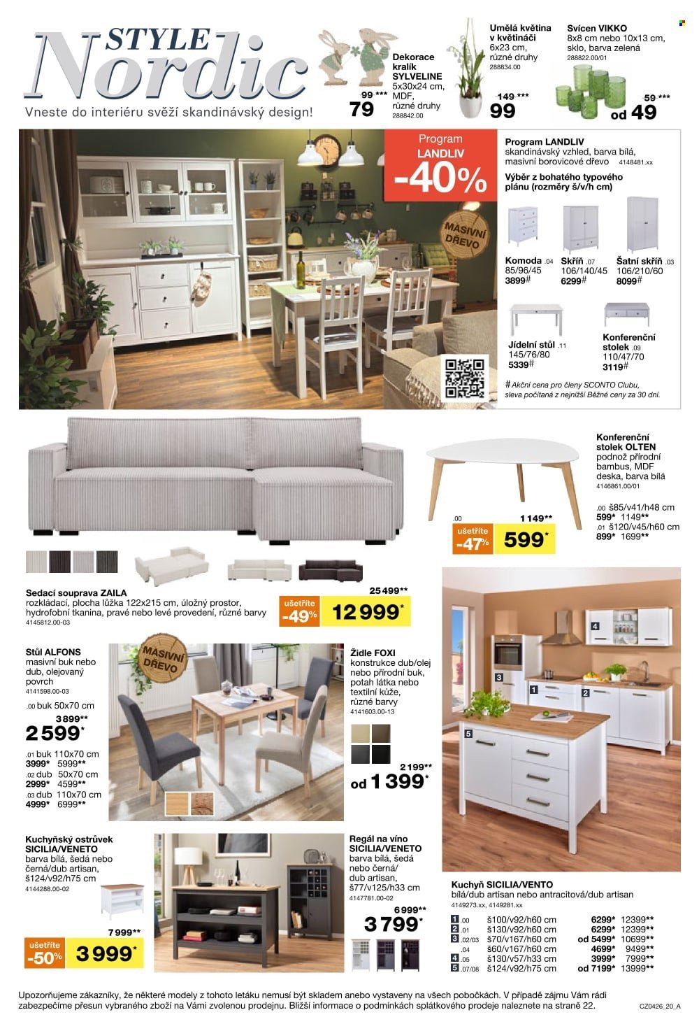 SCONTO NÁBYTEK leták - Kuchyně za polovinu! (2026-03-04 - 2026-03-24)