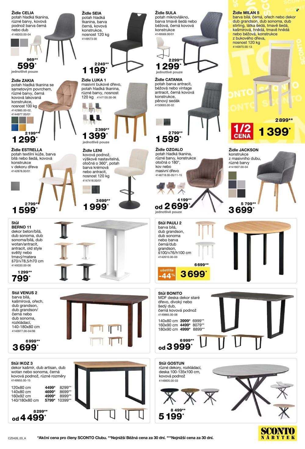 SCONTO NÁBYTEK leták - Kuchyně za polovinu! (2026-03-04 - 2026-03-24)