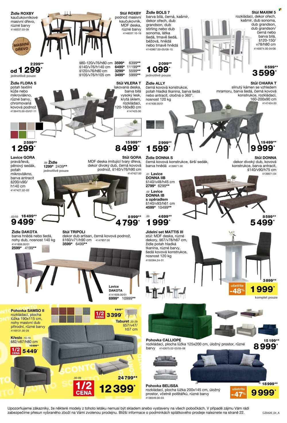 SCONTO NÁBYTEK leták - Kuchyně za polovinu! (2026-03-04 - 2026-03-24)