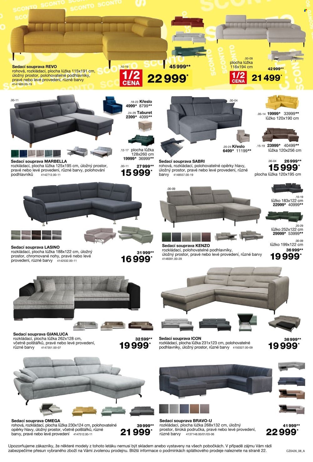 SCONTO NÁBYTEK leták - Kuchyně za polovinu! (2026-03-04 - 2026-03-24)