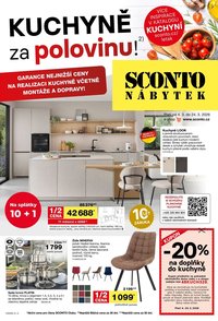 SCONTO NÁBYTEK leták - Kuchyně za polovinu! (2026-03-04 - 2026-03-24)