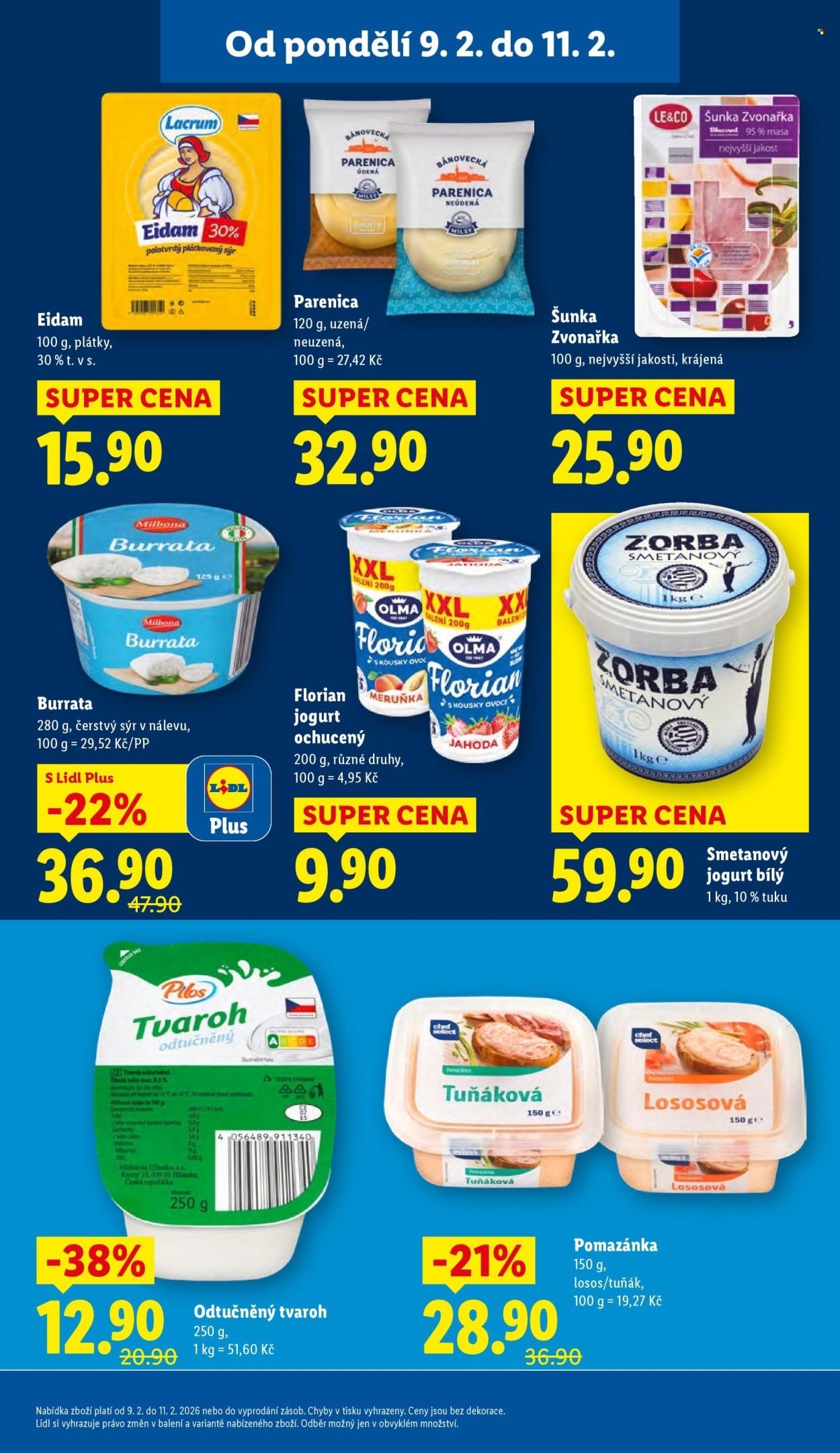LIDL leták - Od pondělí 9.2.2026 (2026-02-09 - 2026-02-11)