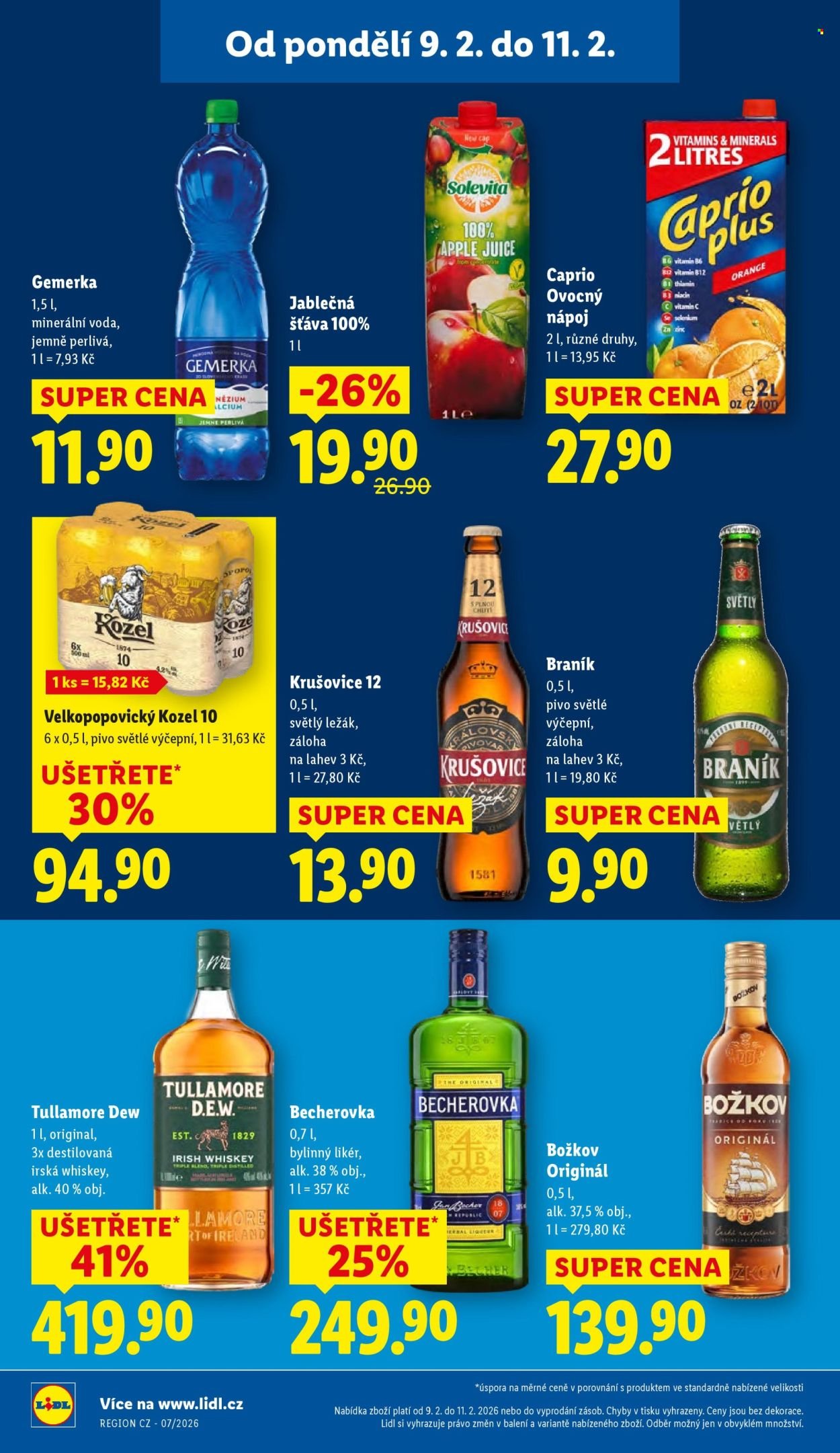 LIDL leták - Od pondělí 9.2.2026 (2026-02-09 - 2026-02-11)