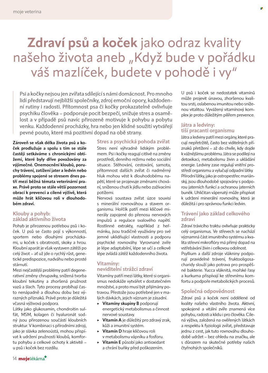 MOJELEKARNA.CZ leták - Březen/Duben (2026-03-01 - 2026-04-30)