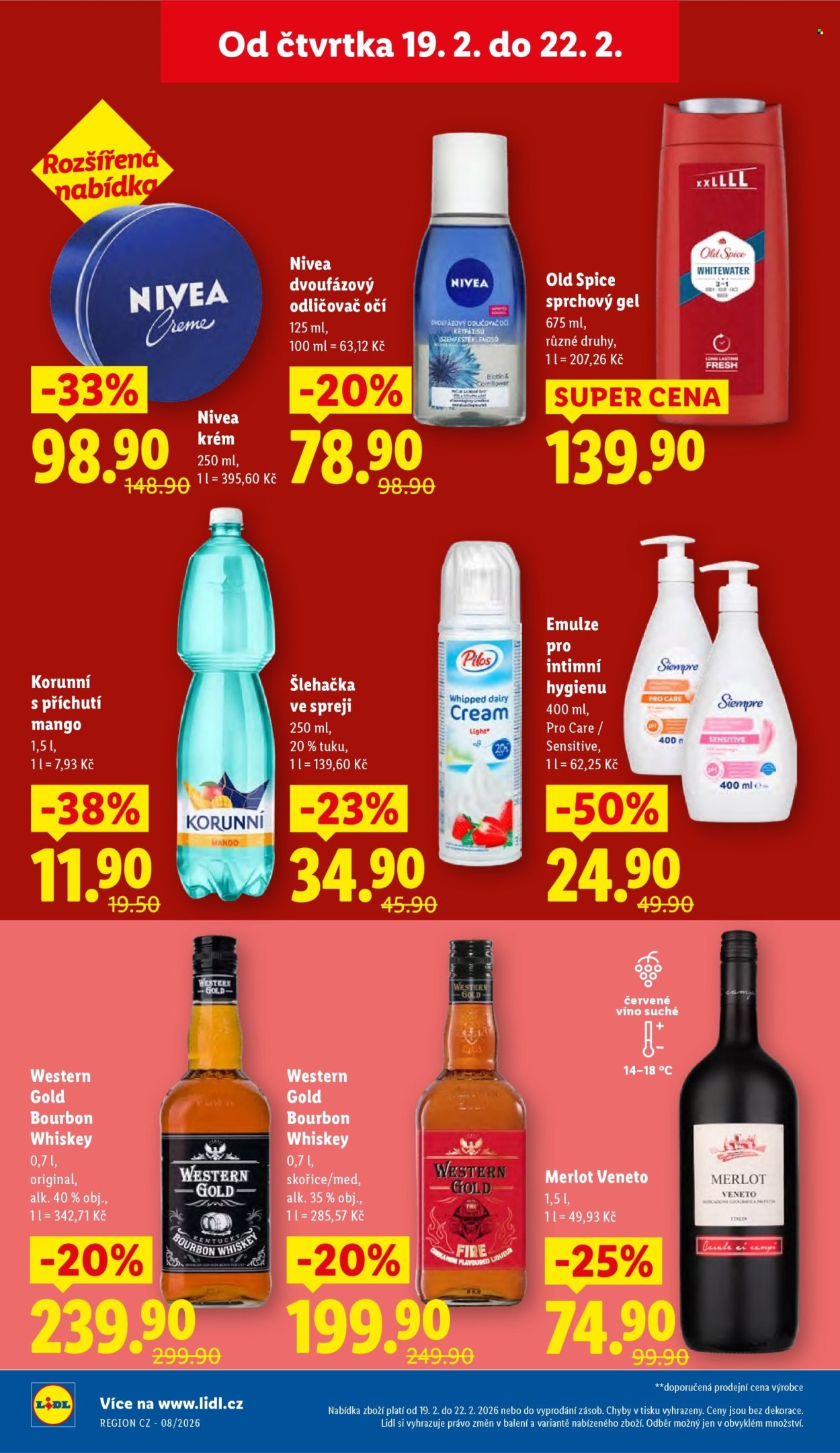 LIDL leták - Od čtvrtka 19.2.2026 (2026-02-19 - 2026-02-22)