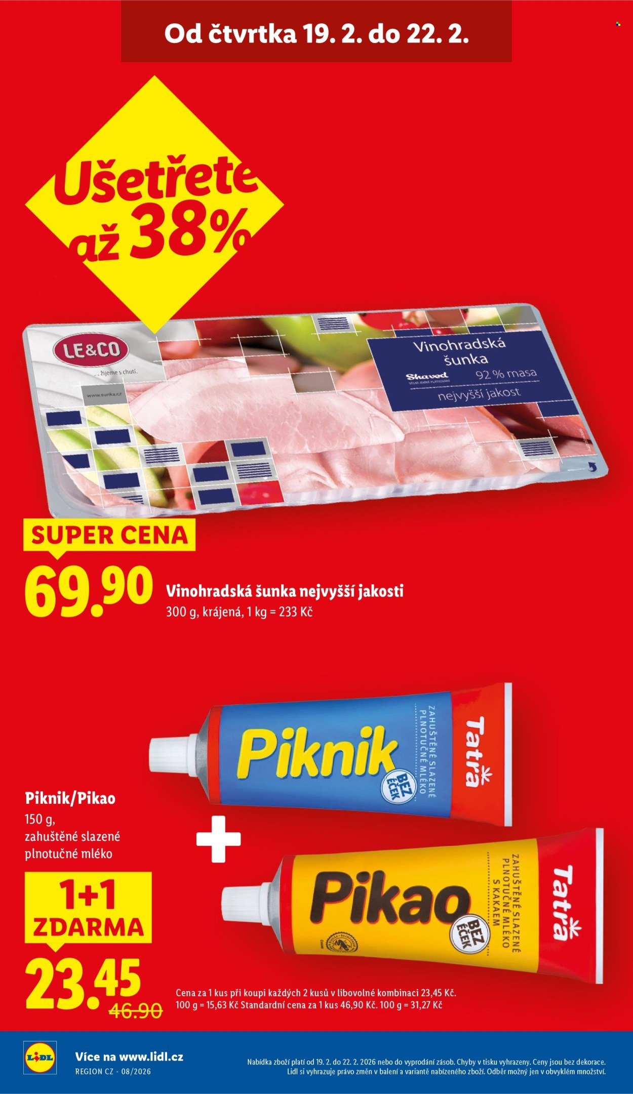 LIDL leták - Od čtvrtka 19.2.2026 (2026-02-19 - 2026-02-22)