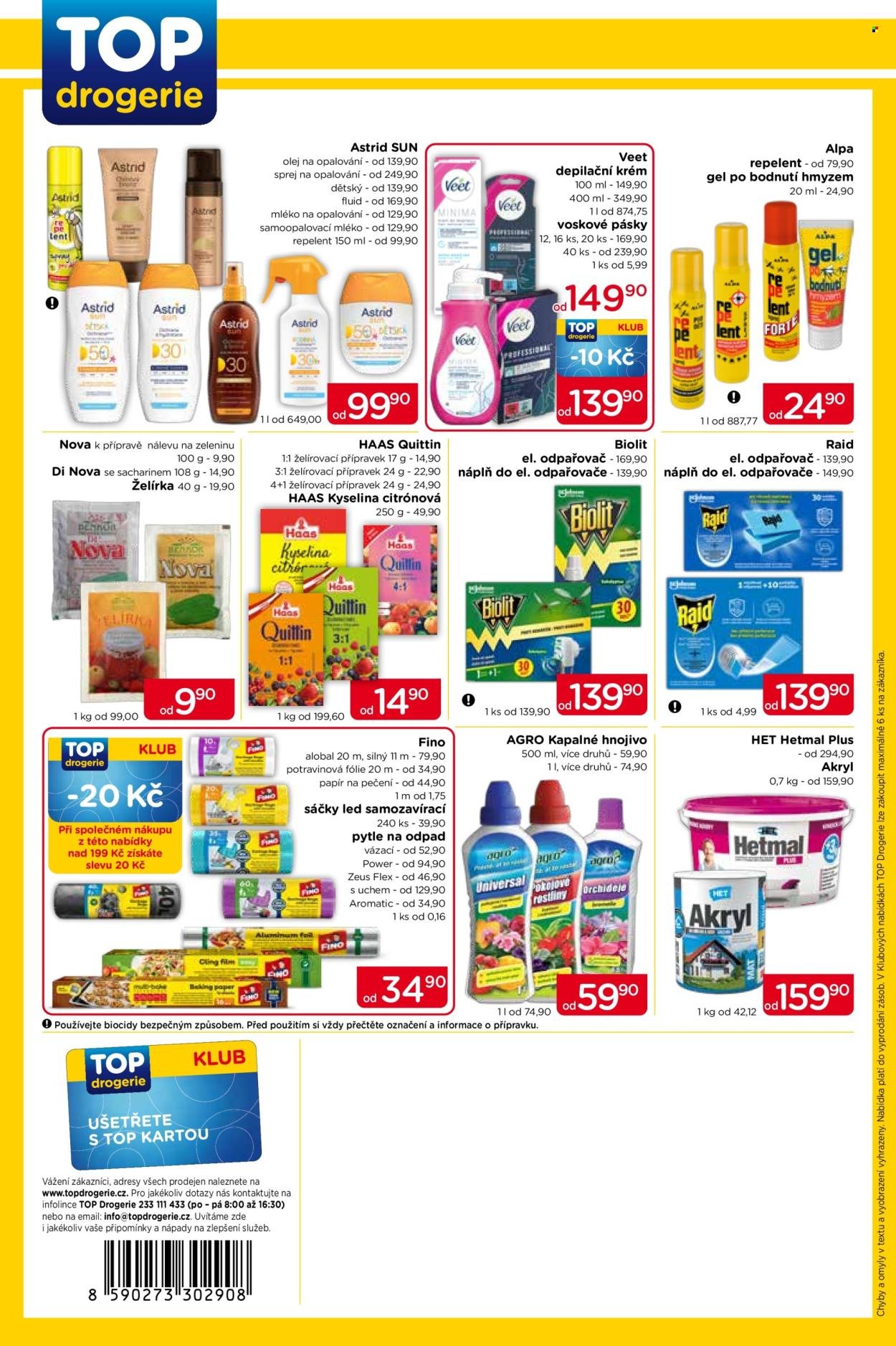 TOP DROGERIE leták - Od čtvrtka 25.6.2026