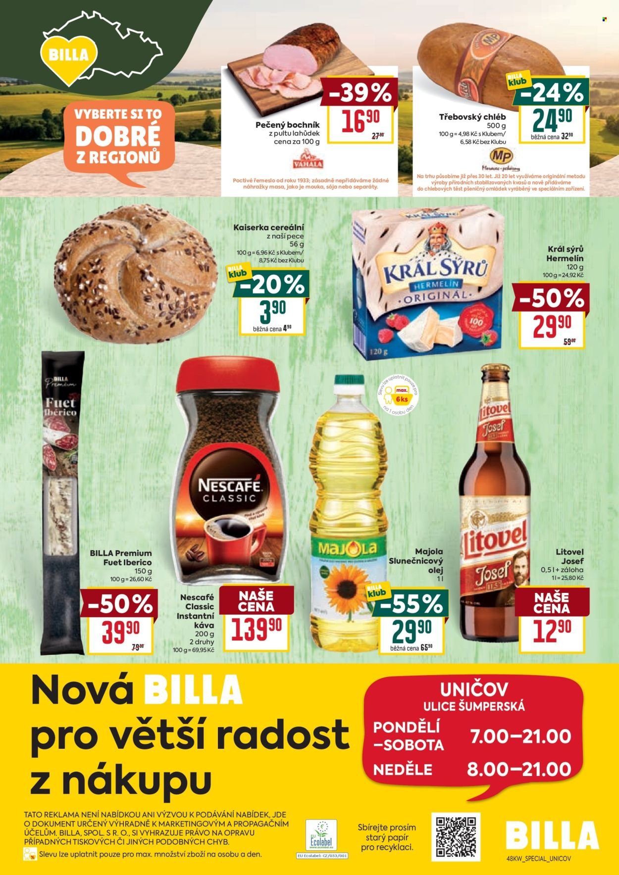 BILLA leták - Speciál: Uničov (2025-11-26 - 2025-12-09)