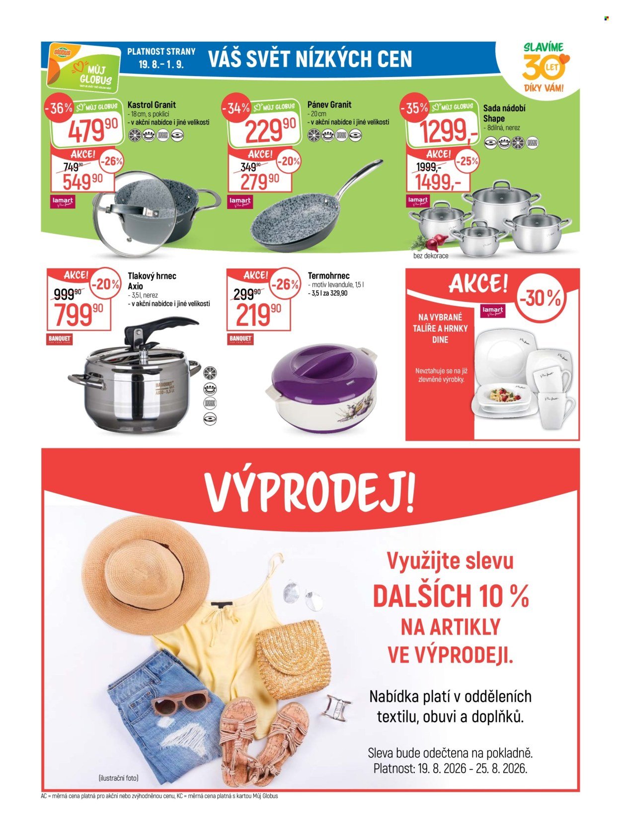 GLOBUS leták - Od středy 19.8.2026