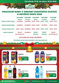 TAMDA FOODS leták - Od středy 17.12.2025 (2025-12-17 - 2025-12-23)