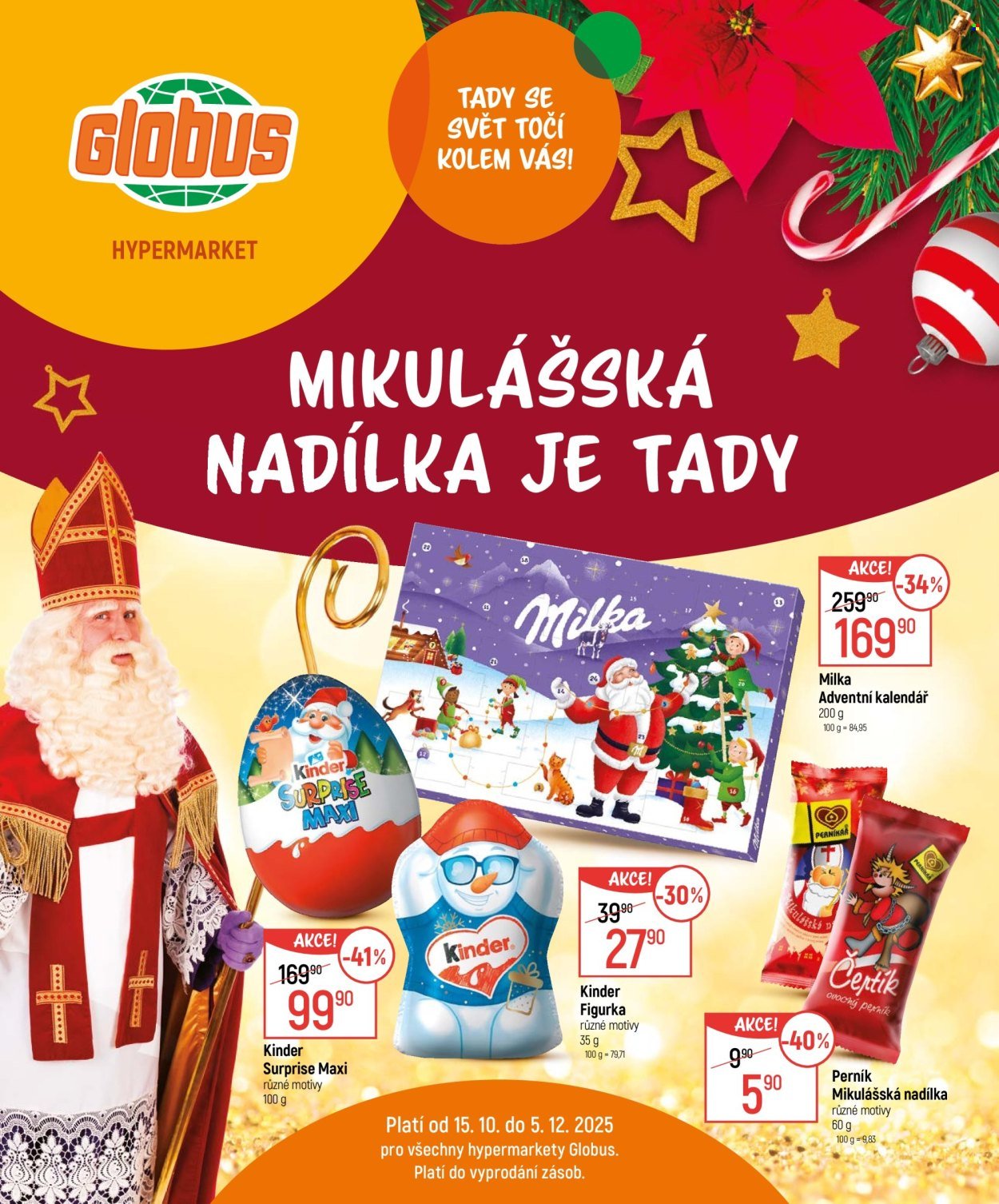 GLOBUS leták - Od středy 15.10.2025 (2025-10-15 - 2025-12-05)