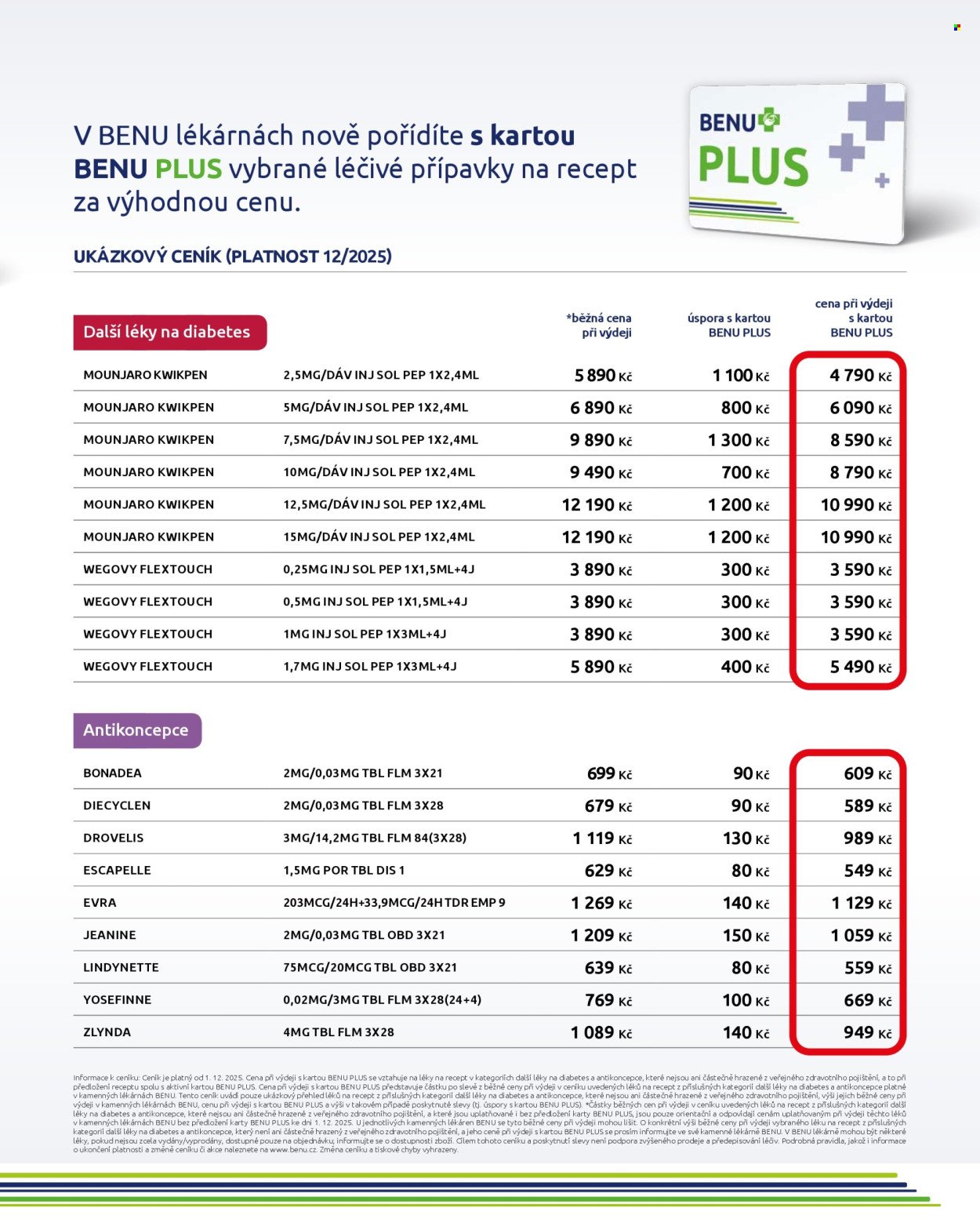 BENU LÉKÁRNA leták - Akční leták (2026-01-01 - 2026-01-31)