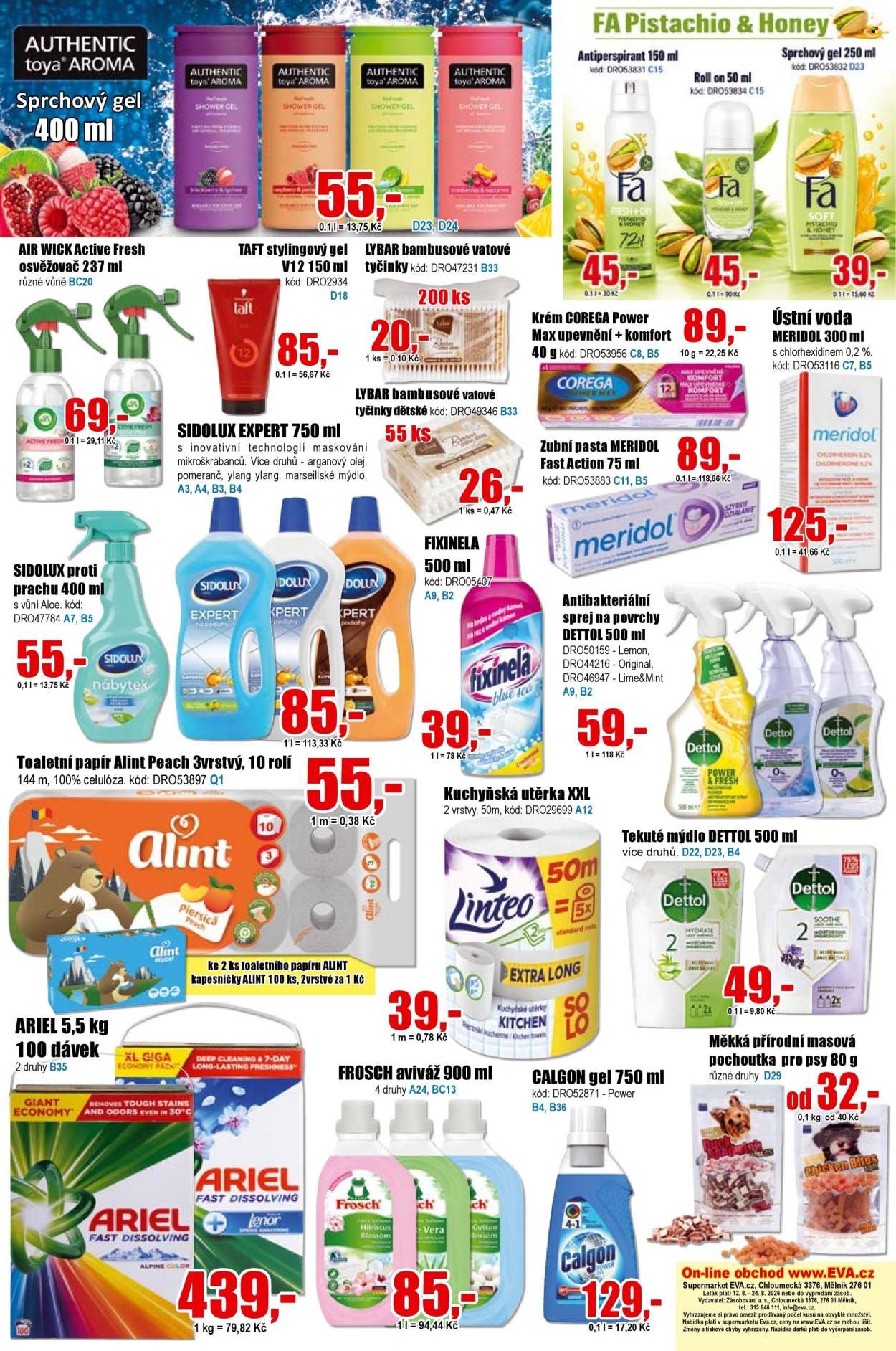 EVA SUPERMARKET leták - Od středy 12.8.2026