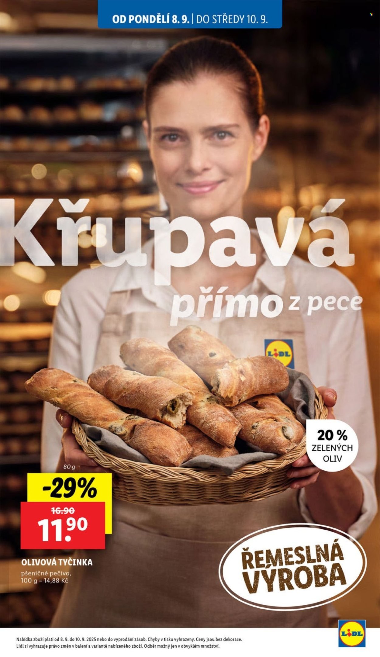 LIDL leták - Od pondělí 8.9.2025 (2025-09-08 - 2025-09-10)