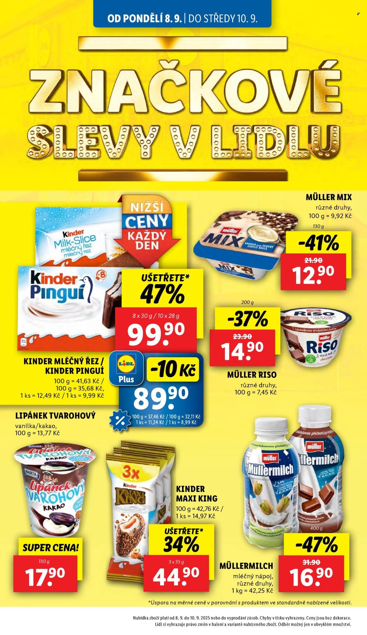 LIDL leták - Od pondělí 8.9.2025 (2025-09-08 - 2025-09-10)