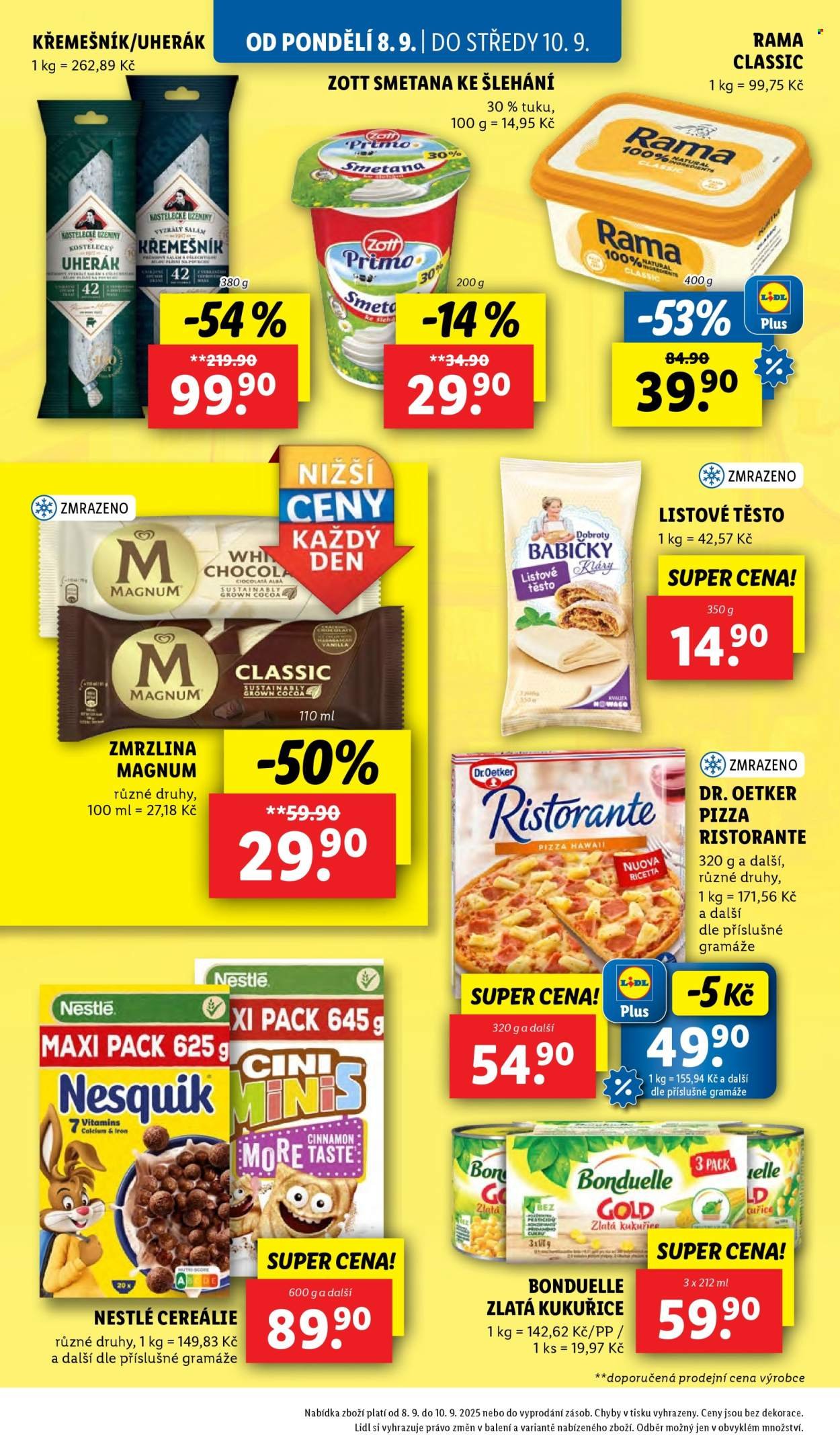 LIDL leták - Od pondělí 8.9.2025 (2025-09-08 - 2025-09-10)