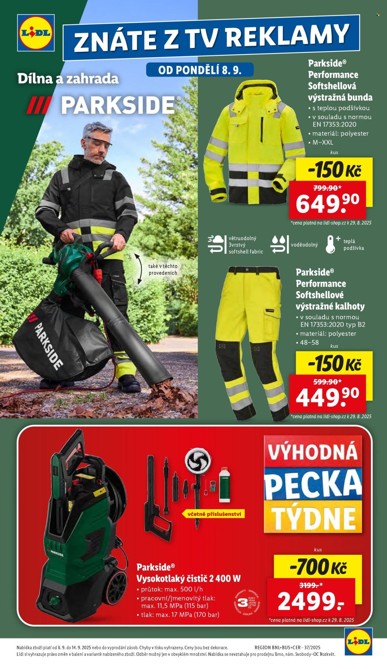 LIDL leták - Od pondělí 8.9.2025 (2025-09-08 - 2025-09-10)