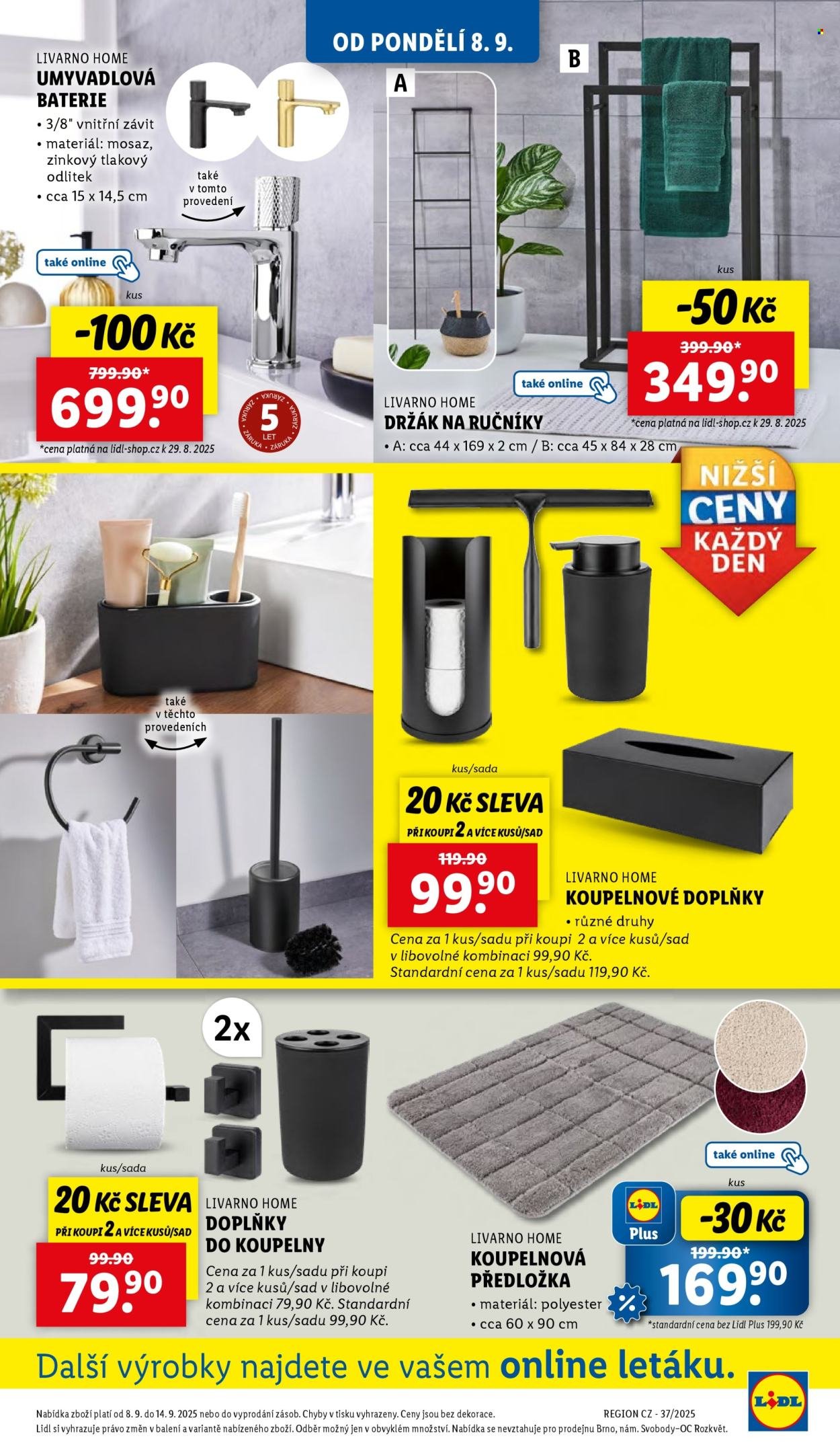 LIDL leták - Od pondělí 8.9.2025 (2025-09-08 - 2025-09-10)