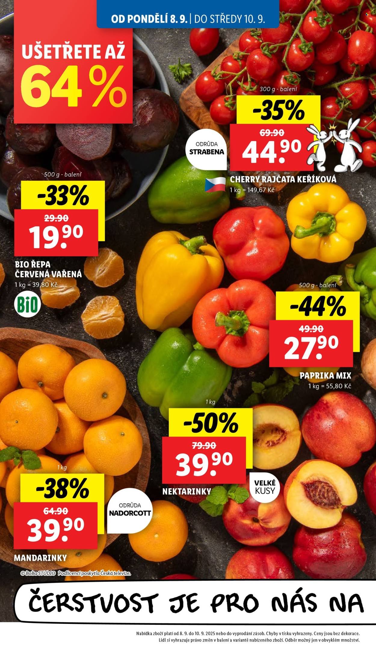 LIDL leták - Od pondělí 8.9.2025 (2025-09-08 - 2025-09-10)