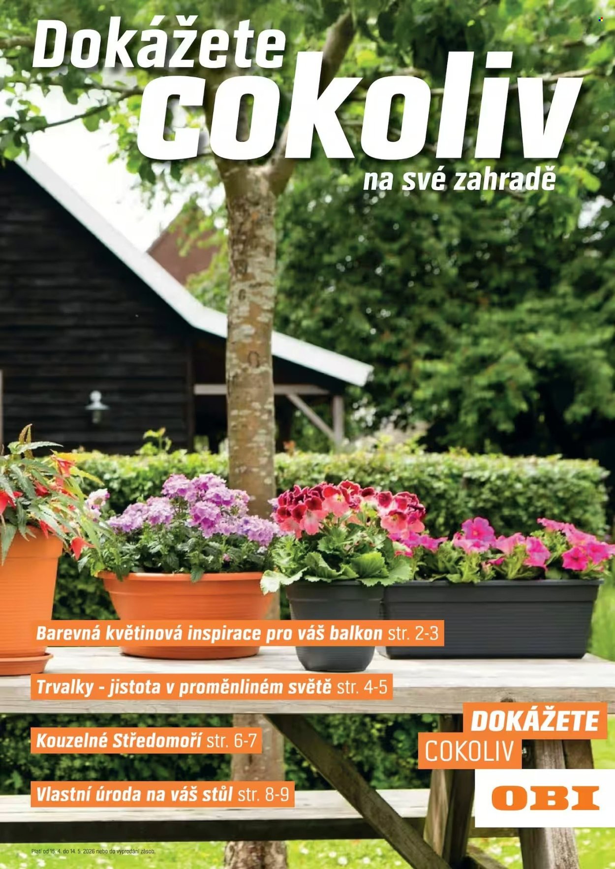 OBI leták - Dokážete cokoliv na své zahradě (2026-04-15 - 2026-05-14)