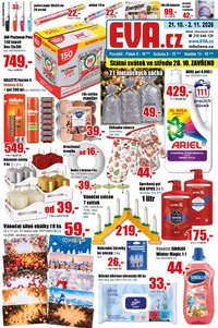 EVA SUPERMARKET leták - Od středy 21.10.2026