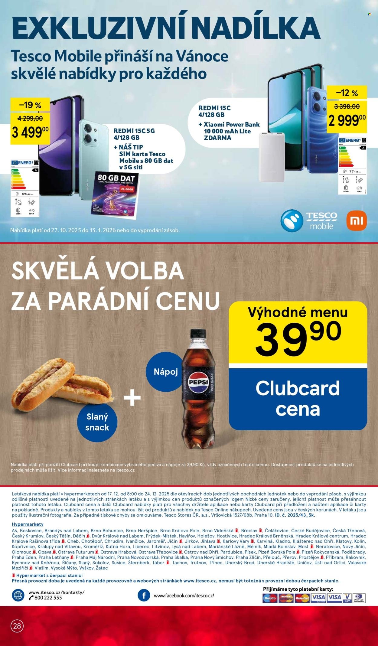 TESCO leták - Kouzlo Vánoc začíná chutí (2025-12-17 - 2025-12-24)