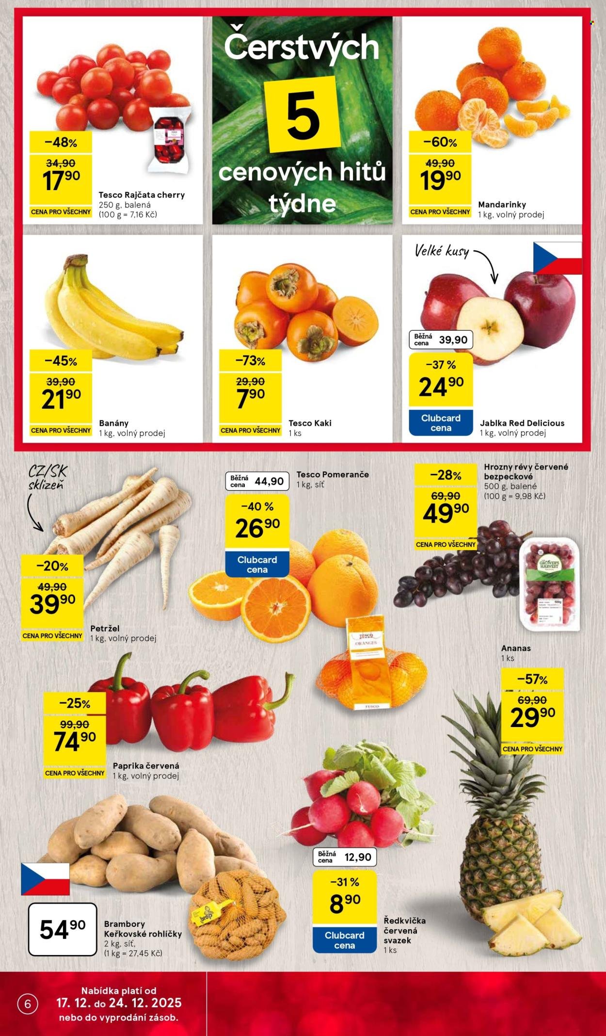 TESCO leták - Kouzlo Vánoc začíná chutí (2025-12-17 - 2025-12-24)