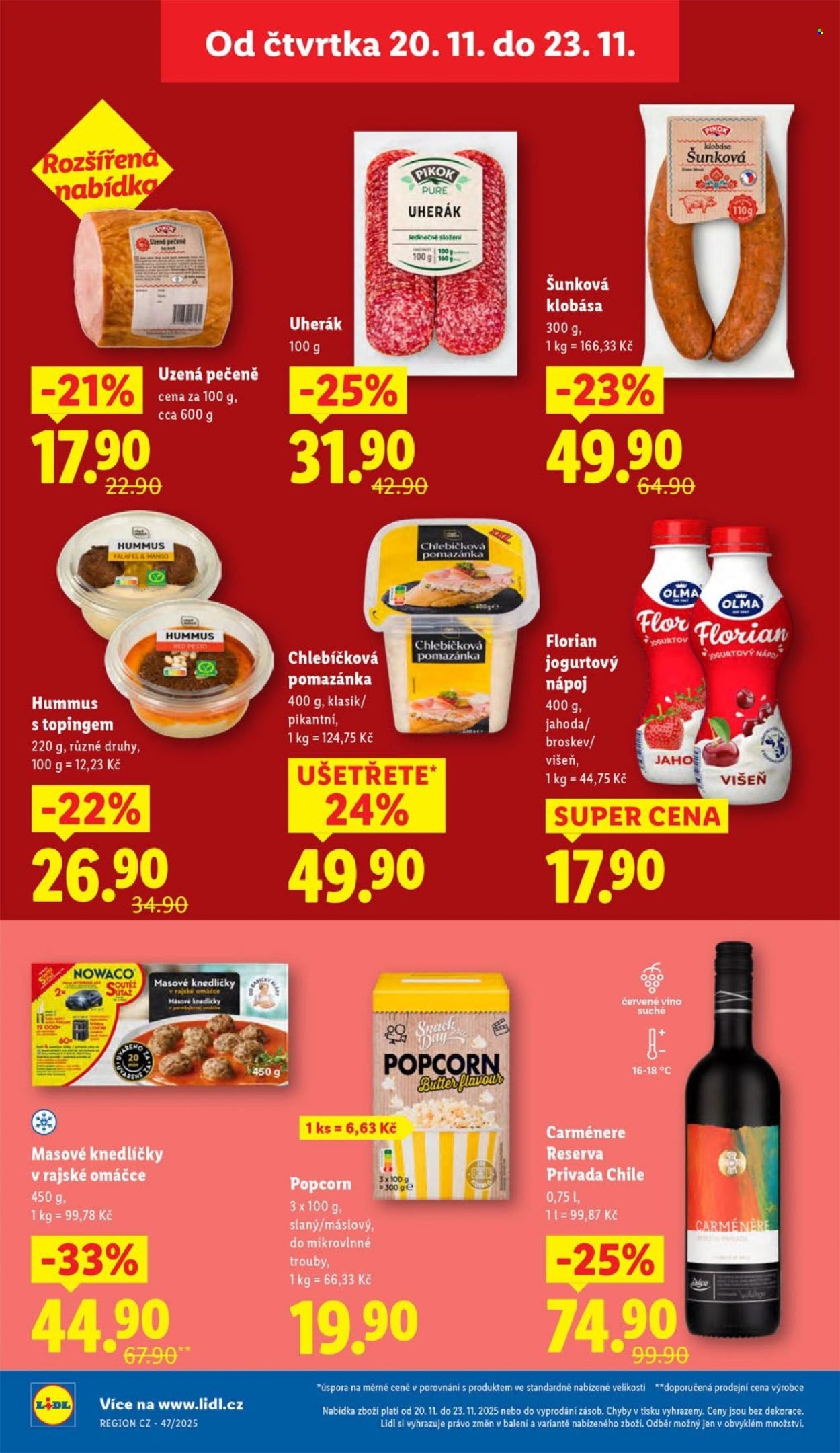 LIDL leták - Od čtvrtka 20.11.2025 (2025-11-20 - 2025-11-23)