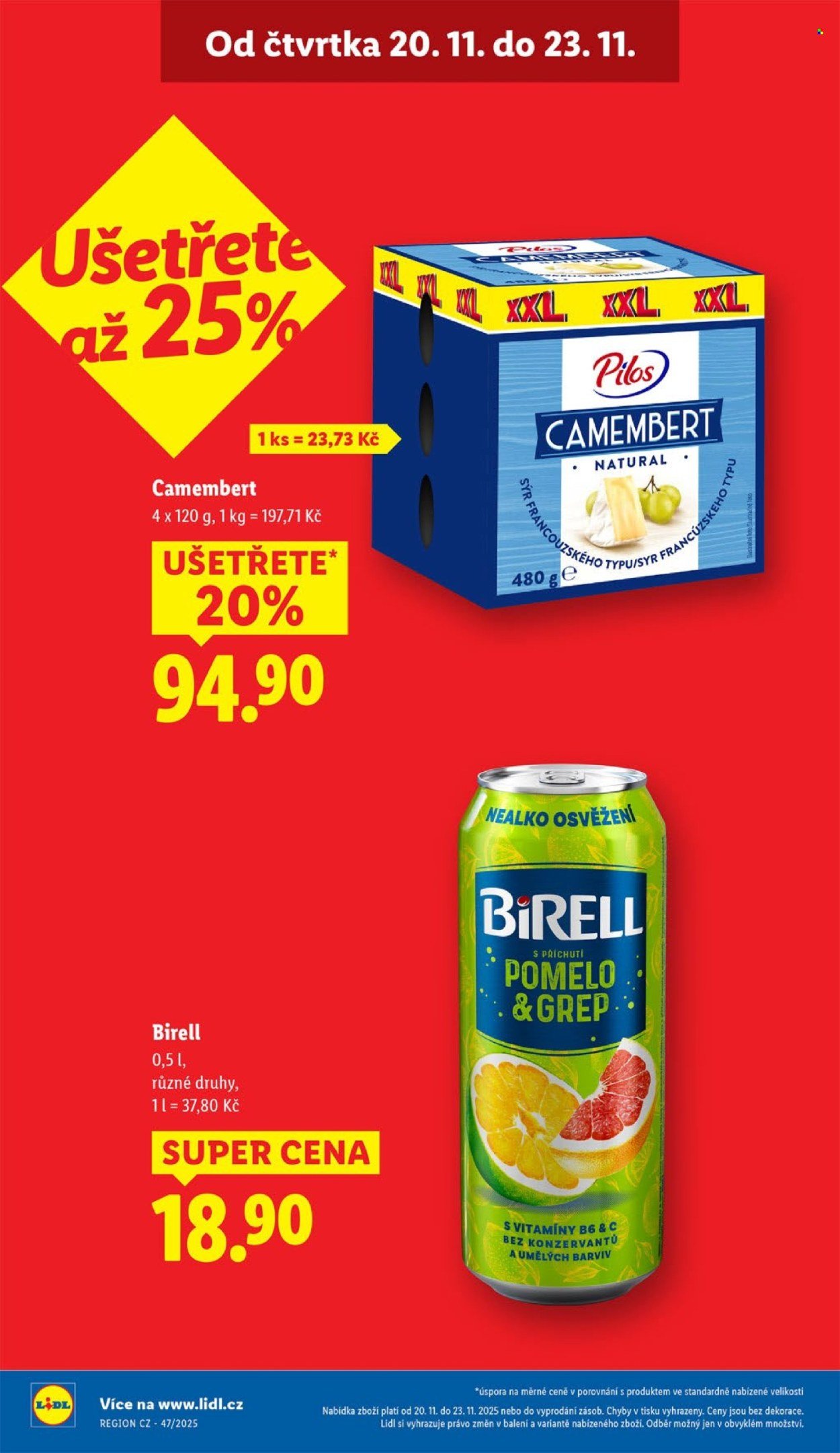 LIDL leták - Od čtvrtka 20.11.2025 (2025-11-20 - 2025-11-23)