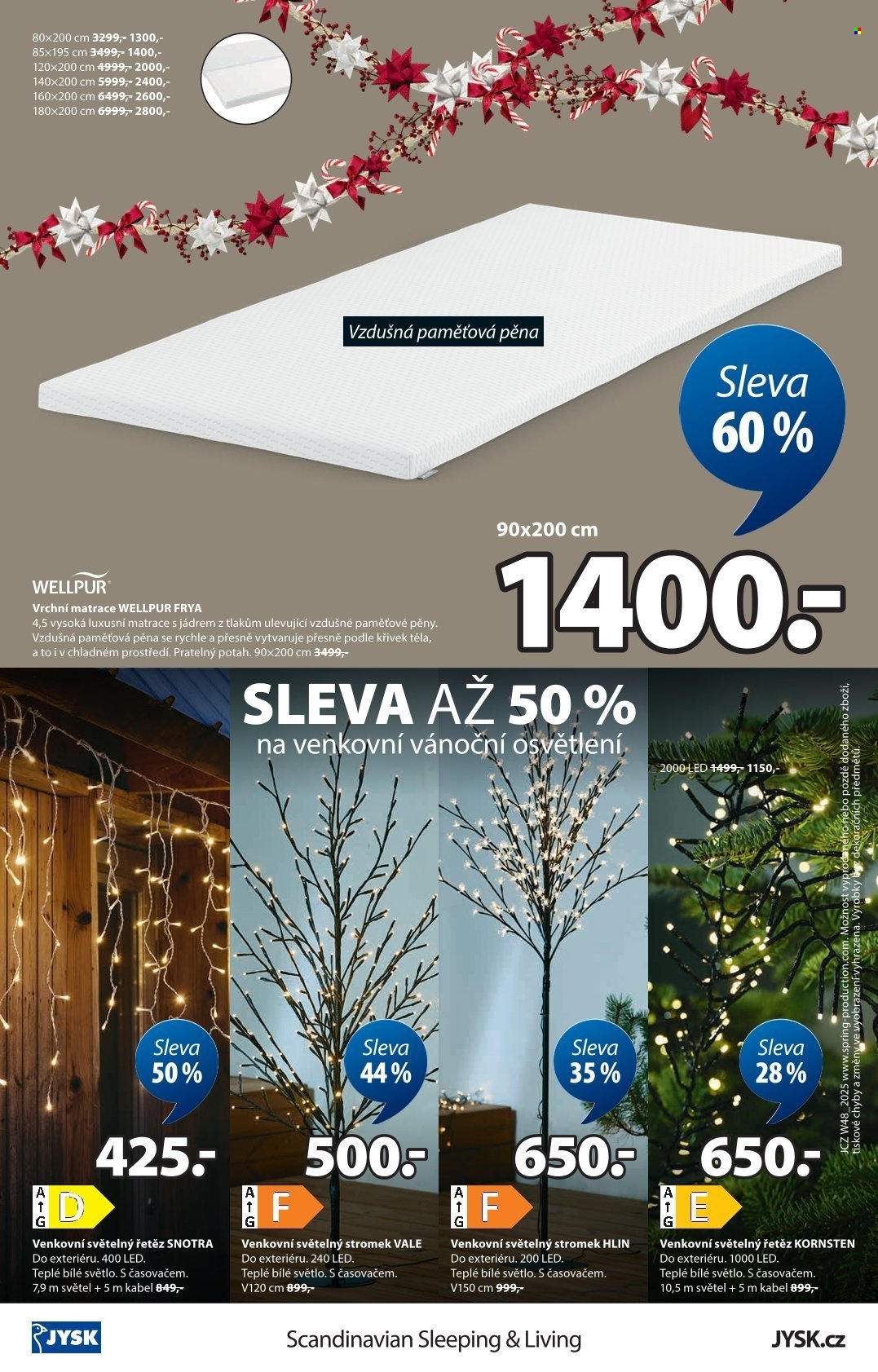 JYSK leták - Skvělá vánoční nabídka (2025-11-24 - 2025-12-24)