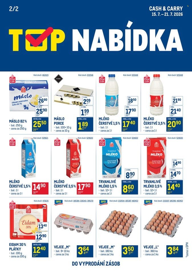 MAKRO leták - TOP mléčné výrobky