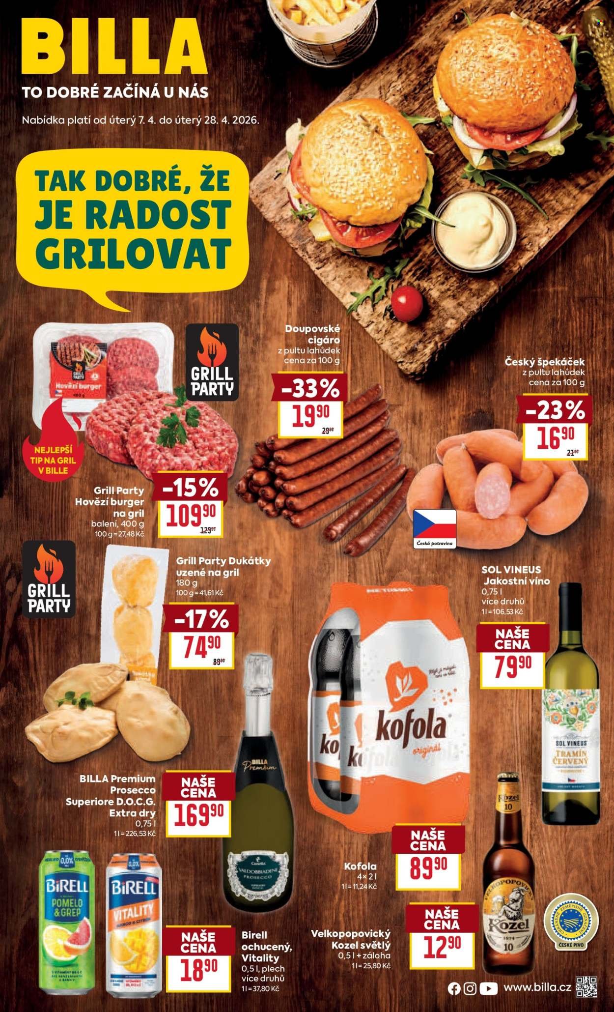 BILLA leták - Grilování (2026-04-07 - 2026-04-28)