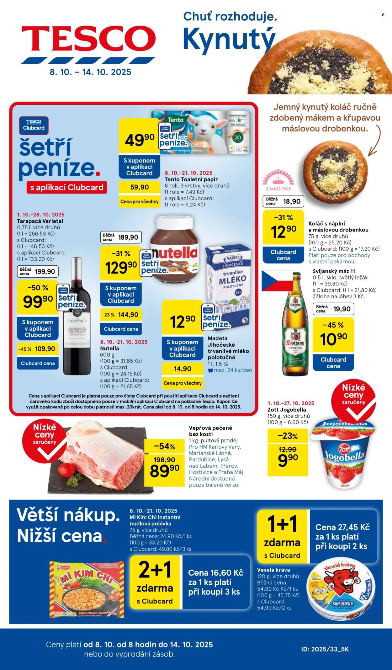 TESCO leták - Clubcard šetří peníze. (2025-10-08 - 2025-10-14)