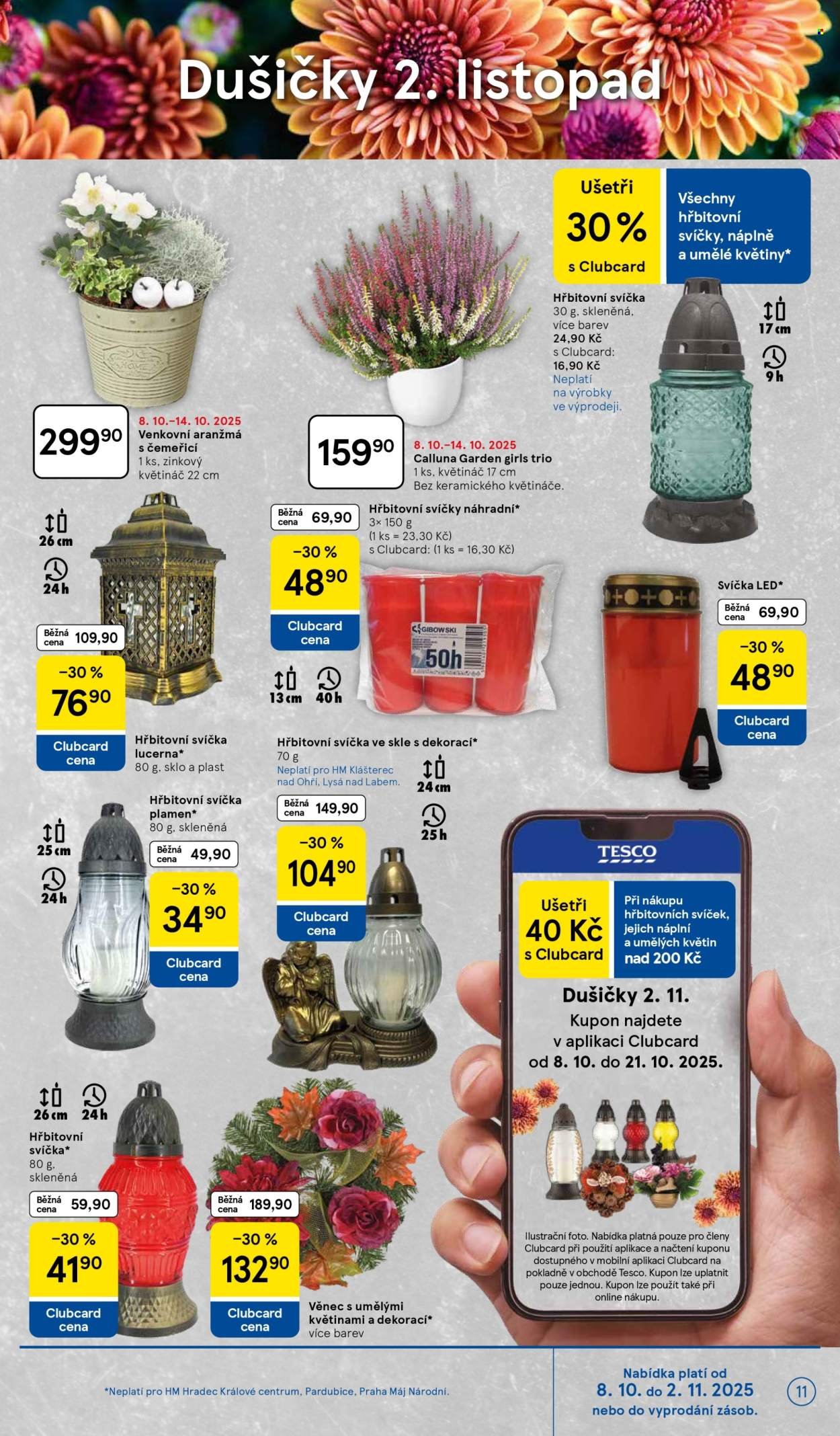 TESCO leták - Clubcard šetří peníze. (2025-10-08 - 2025-10-14)