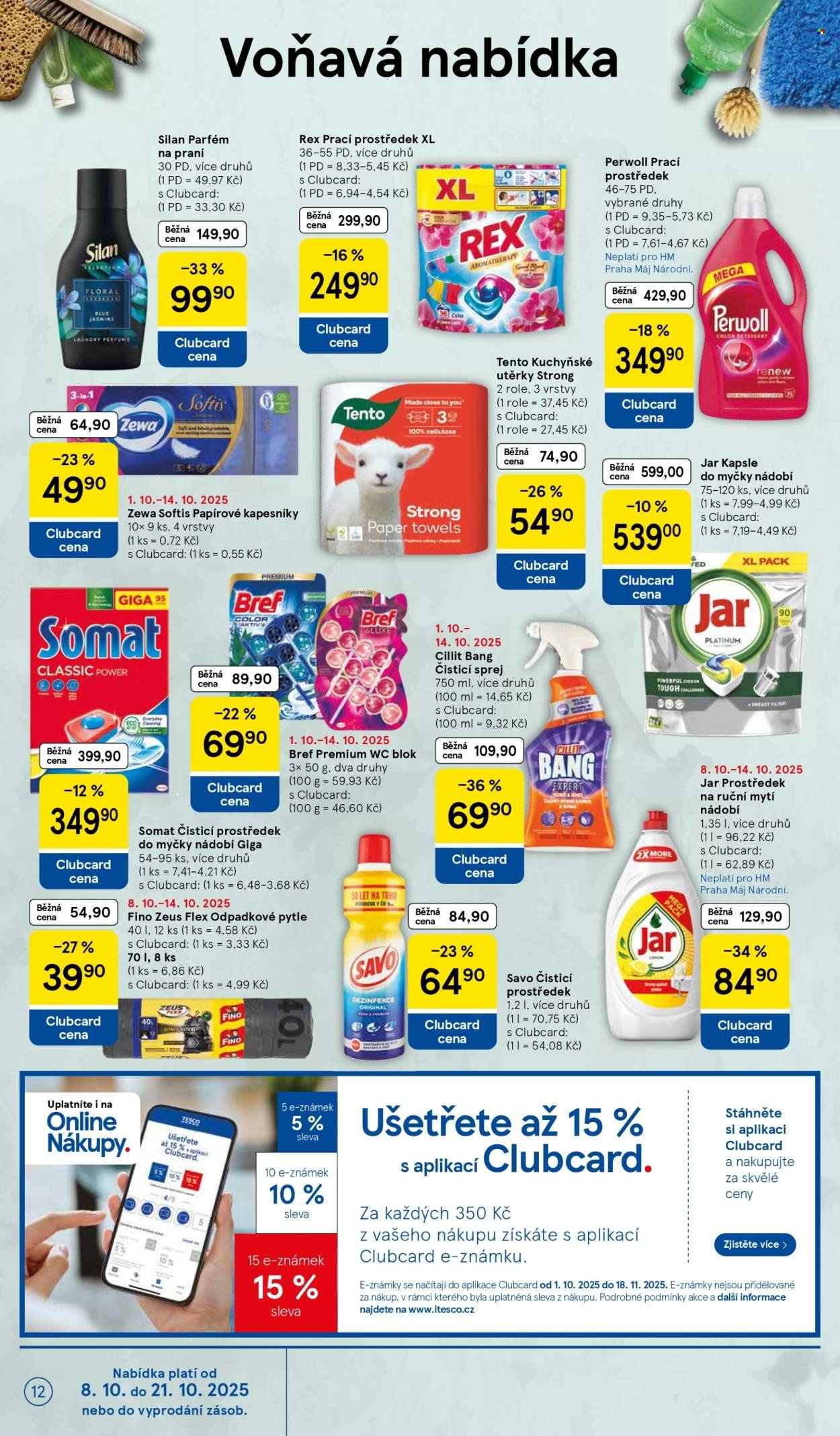TESCO leták - Clubcard šetří peníze. (2025-10-08 - 2025-10-14)