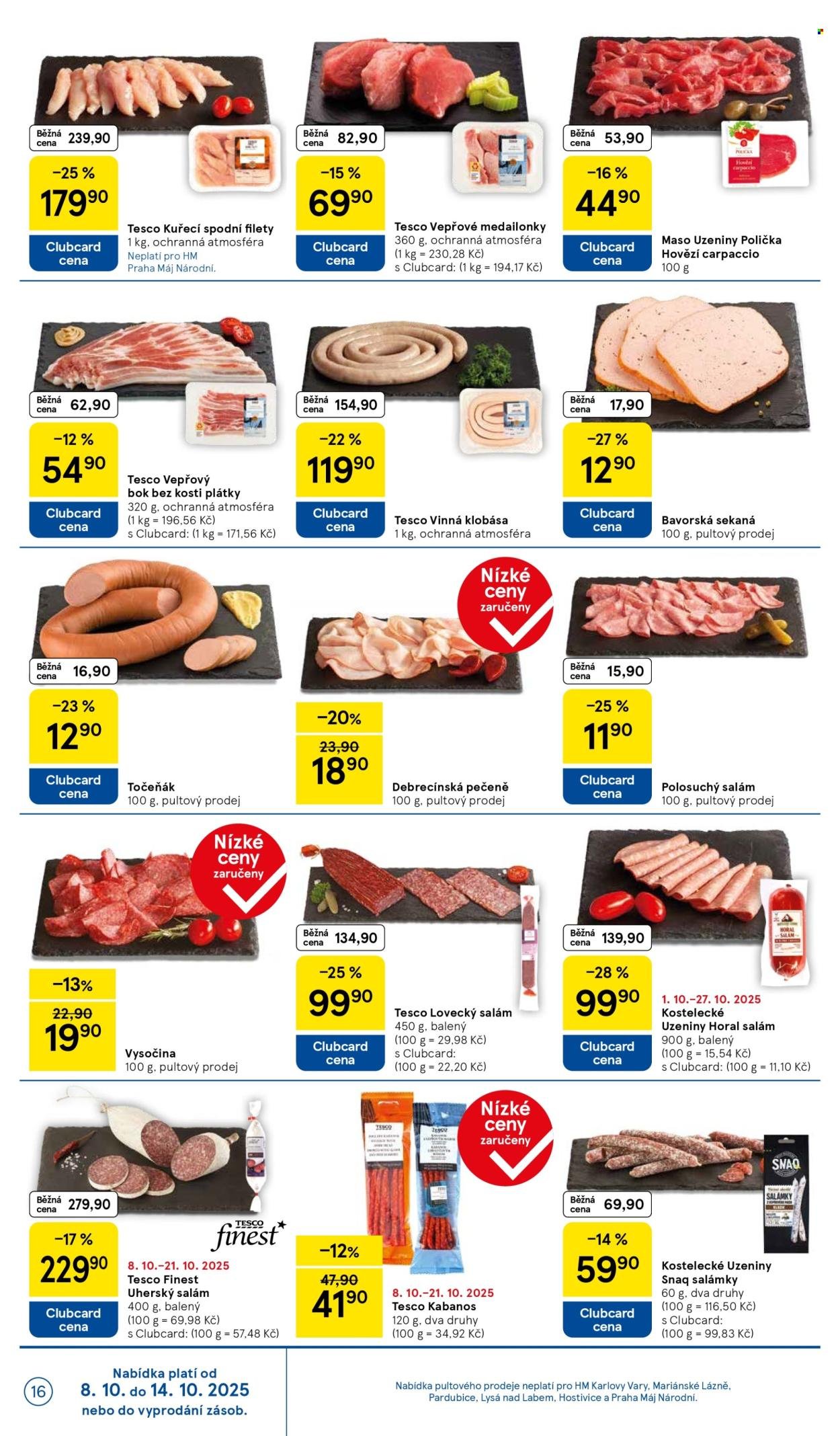 TESCO leták - Clubcard šetří peníze. (2025-10-08 - 2025-10-14)